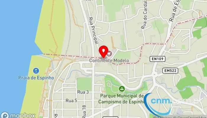 mapa de Ponto CTT Correios em São Félix da M.nha