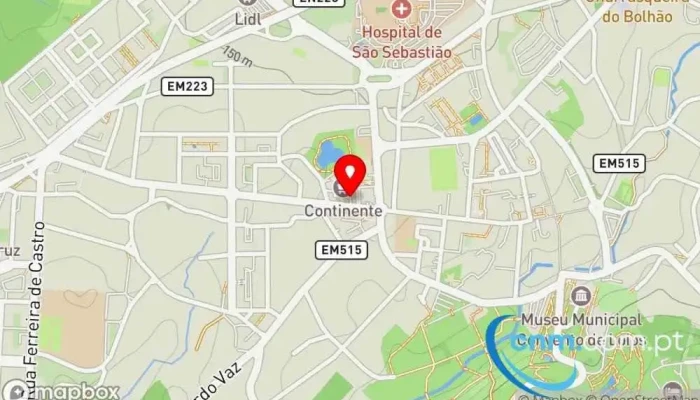 mapa de Ponto CTT Correios em Santa Maria da Feira