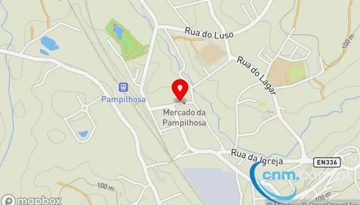 mapa de Ponto CTT Correios em Pampilhosa do Botão