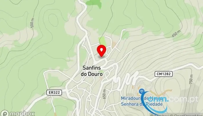 mapa de Ponto CTT Correios em Sanfins do Douro