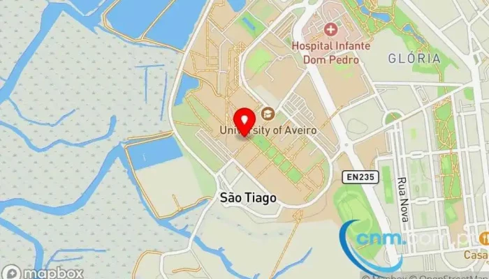 mapa de Ponto CTT Correios em Aveiro