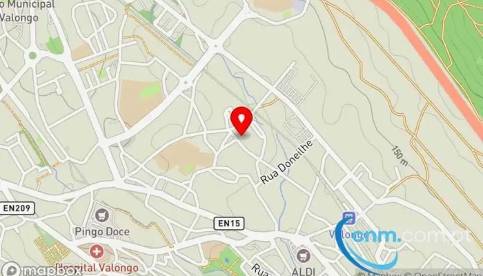 mapa de Ponto CTT Correios em Valongo