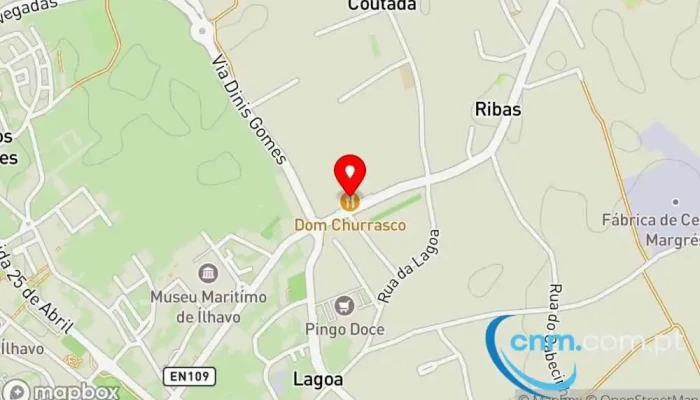 mapa de Ponto CTT Correios em Ílhavo