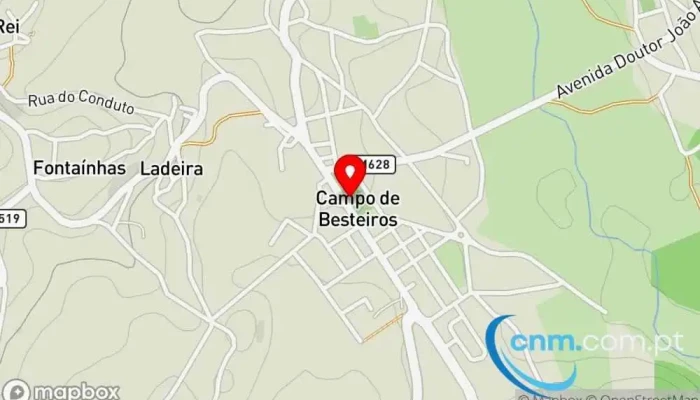 mapa de Ponto ctt Correios em Campo de Besteiros