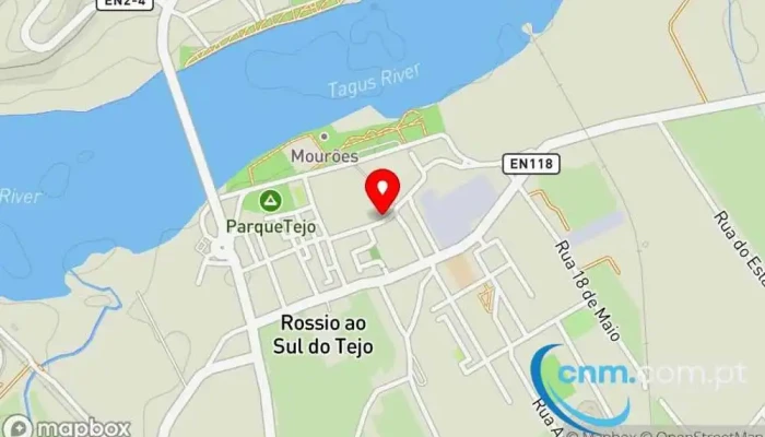 mapa de Ponto CTT Correios em Abrantes