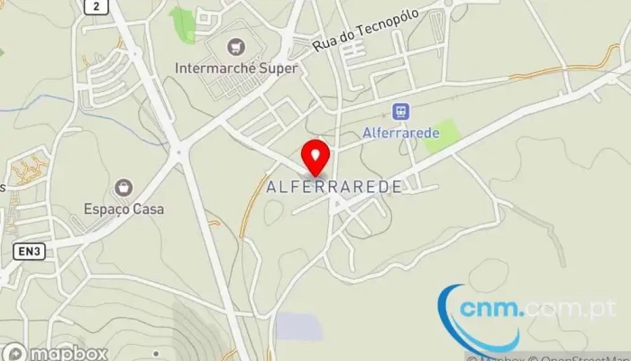 mapa de Ponto CTT Correios em Abrantes