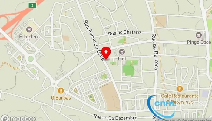 mapa de Ponto CTT Correios em Entroncamento