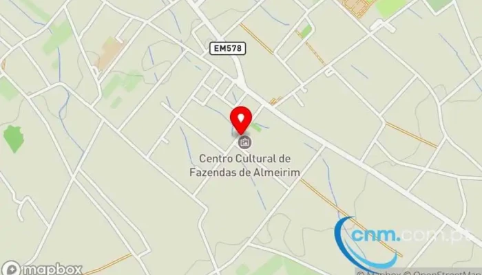 mapa de Ponto CTT Correios em Fazendas de Almeirim