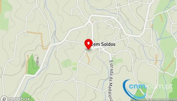 mapa de Ponto CTT Correios em Madalena