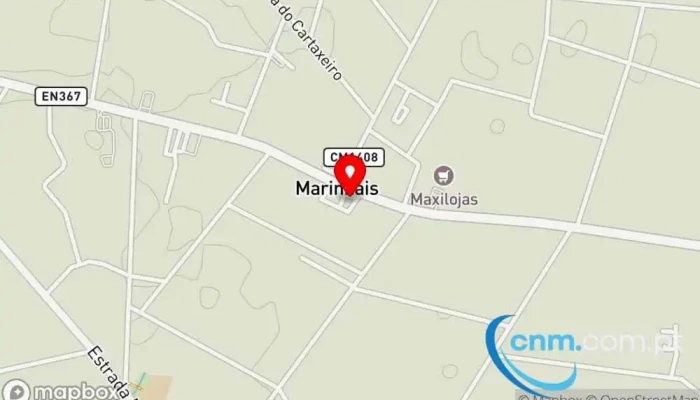 mapa de Ponto CTT Correios em Marinhais