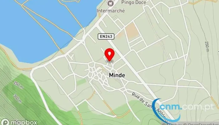 mapa de Ponto CTT Correios em Minde