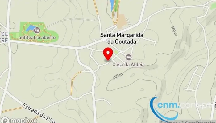 mapa de Ponto CTT Correios em Rua das Hortas 1