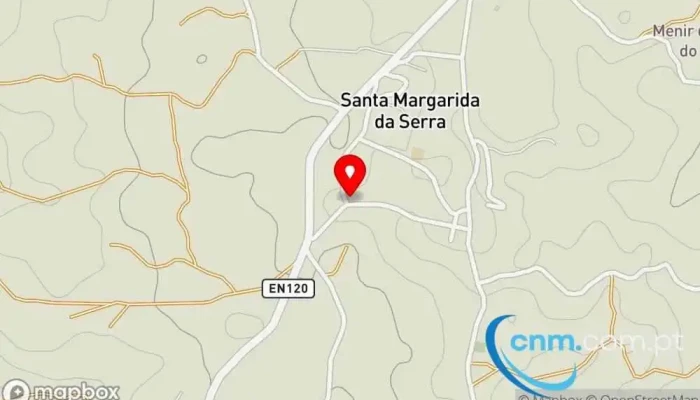 mapa de Ponto CTT Correios em Santa Margarida da Serra