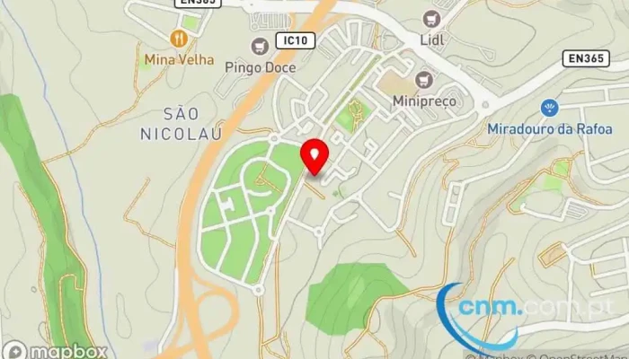 mapa de Ponto CTT Correios em Santarém