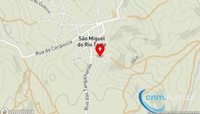 mapa de Ponto CTT Correios em São Miguel do Rio Torto