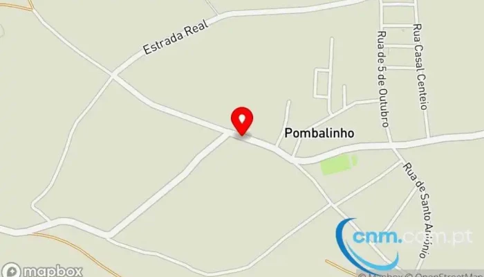 mapa de Ponto CTT Correios em Pombalinho