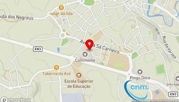 mapa de Ponto CTT Correios em Torres Novas