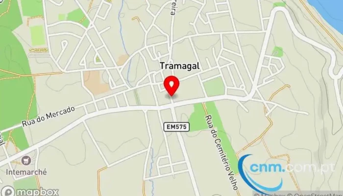 mapa de Ponto CTT Correios em Tramagal