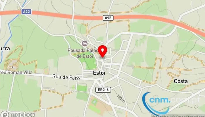 mapa de Ponto CTT Correios em Faro
