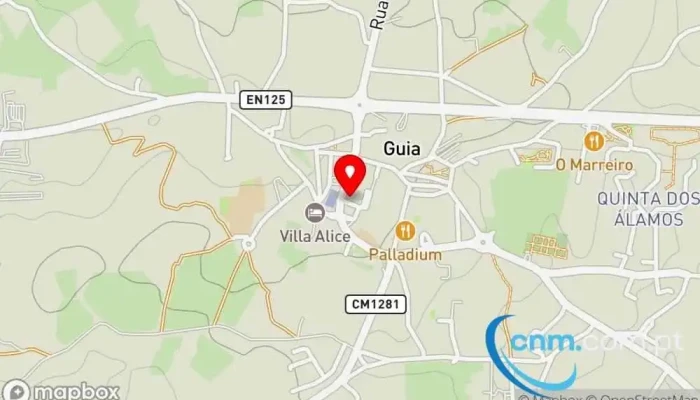 mapa de Ponto CTT Correios em Guia