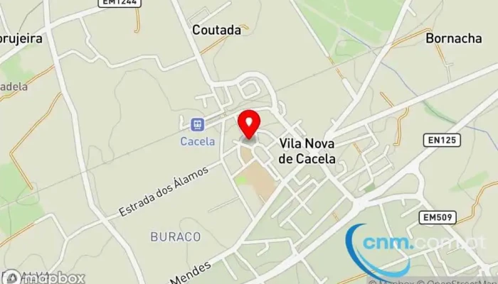 mapa de Ponto CTT Correios em Vila Nova de Cacela