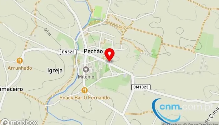 mapa de Ponto CTT Correios em Olhão