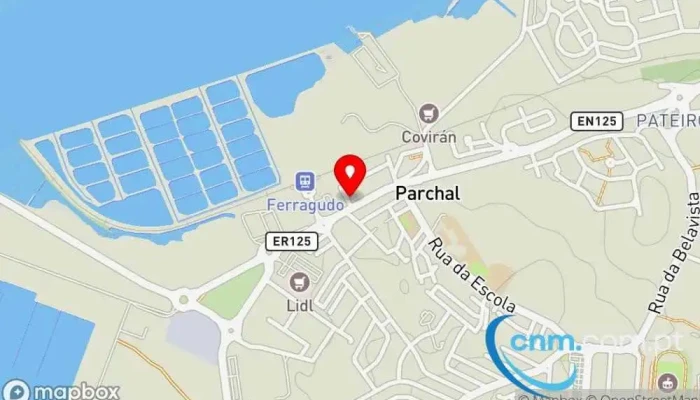 mapa de Ponto CTT Correios em Parchal