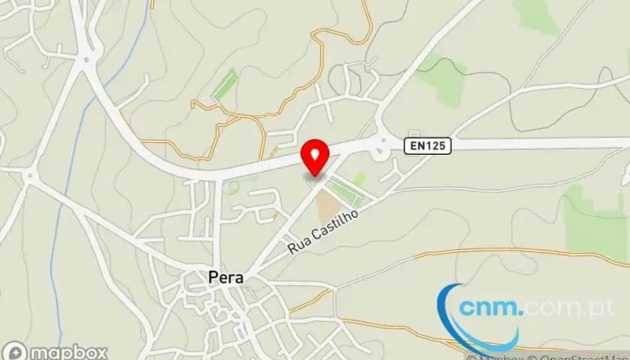 mapa de Ponto CTT Correios em Pêra