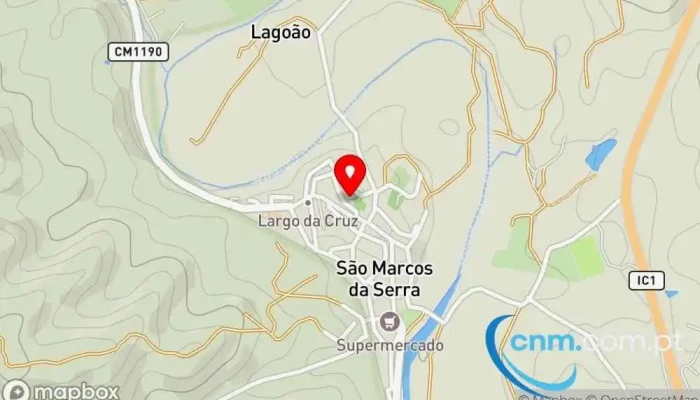 mapa de Ponto CTT Correios em São Marcos da Serra