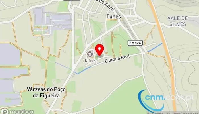 mapa de Ponto CTT Correios em Tunes