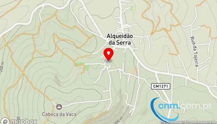 mapa de Ponto CTT Correios em Alqueidão da Serra