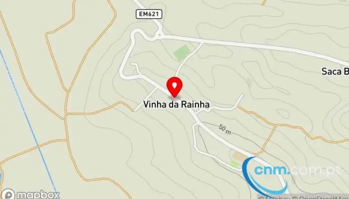 mapa de Ponto CTT Correios em Vinha da Rainha