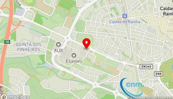 mapa de Ponto CTT Correios em Caldas da Rainha