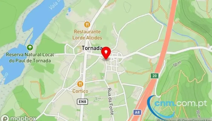 mapa de Ponto CTT Correios em Caldas da Rainha