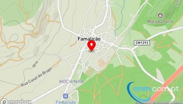 mapa de Ponto CTT Correios em Famalicão
