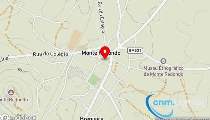 mapa de Ponto CTT Correios em Monte Redondo