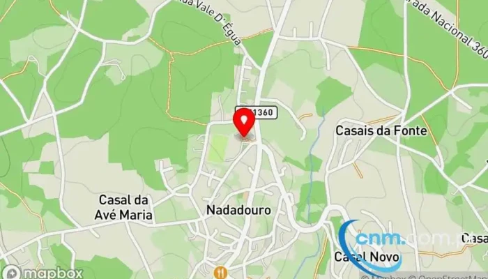 mapa de Ponto CTT Correios em Nadadouro