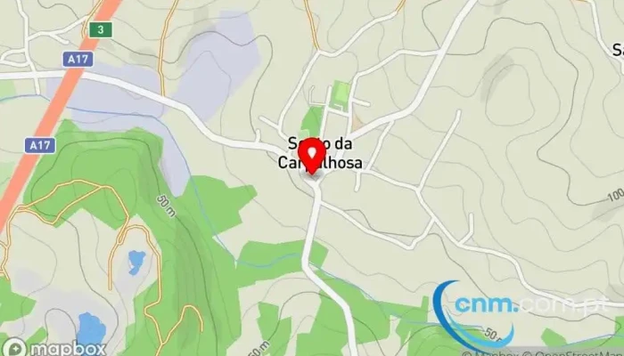 mapa de Ponto CTT Correios em Souto da Carpalhosa