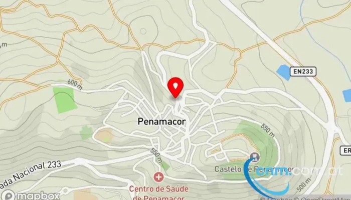 mapa de Ponto CTT Correios em Penamacor