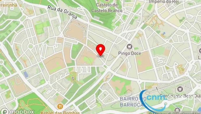 mapa de Ponto CTT Correios em Castelo Branco