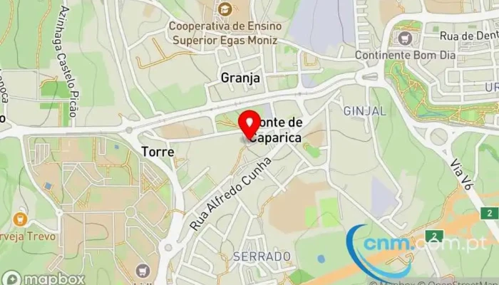 mapa de Ponto CTT Correios em Costa da Caparica