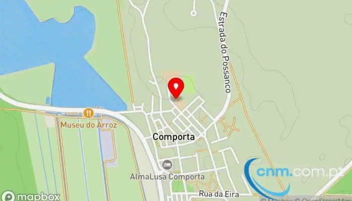 mapa de Ponto CTT Correios em Comporta