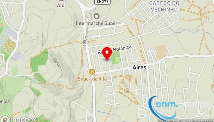 mapa de Ponto CTT Correios em Palmela