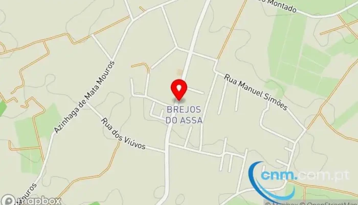 mapa de Ponto CTT Serviço de frete e correio, Correios em Palmela
