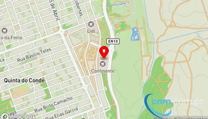 mapa de Ponto CTT Correios em Q.ta do Conde
