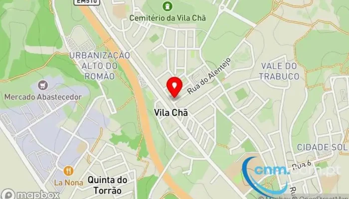 mapa de Ponto CTT Correios em Santo António da Charneca