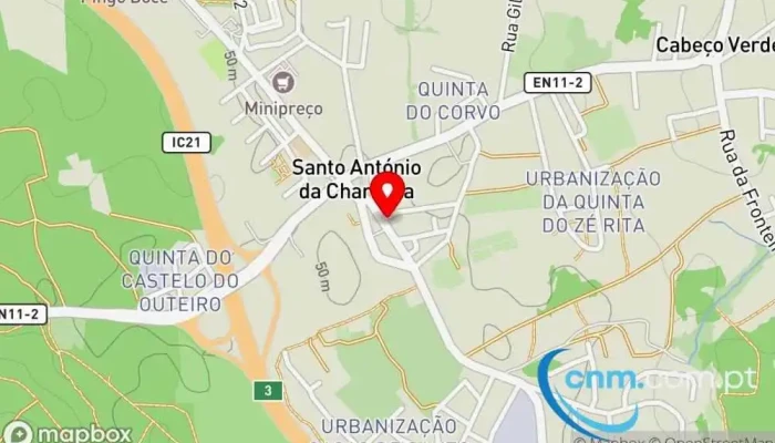 mapa de Ponto CTT Correios em Santo António da Charneca