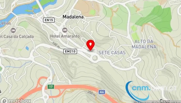 mapa de Ponto CTT Correios em Amarante