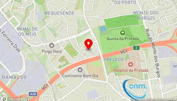 mapa de Ponto CTT Correios em Porto