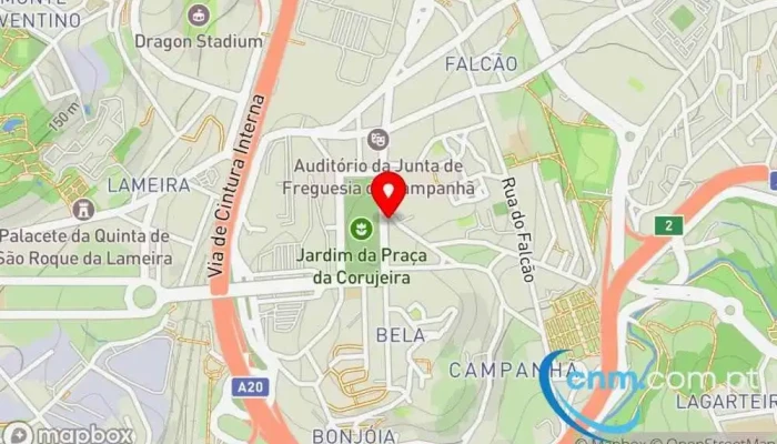mapa de Ponto CTT Correios em Porto